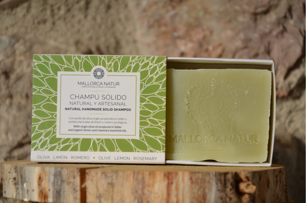 Shampoing naturel à l’huile d’olive de Sóller, citron et romarin
