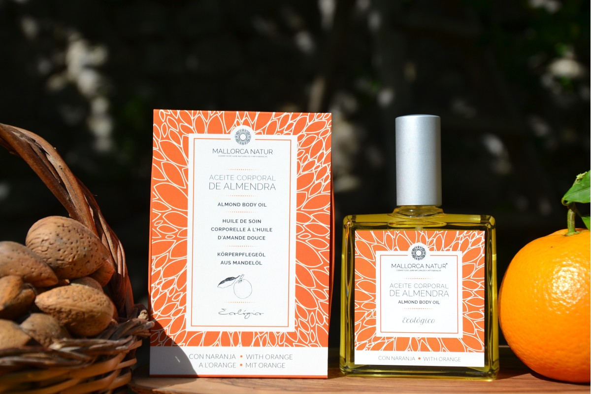 Aceite Corporal Ecologico  de Almendra y Naranja- Jabón de Mallorca