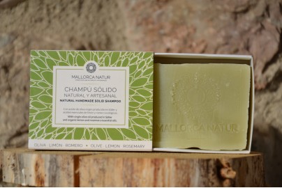 Olive lemon rosemary solid natural shampoo