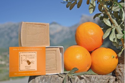Jabón Natural de Aceite de Oliva con Naranja - Jabón de Mallorca