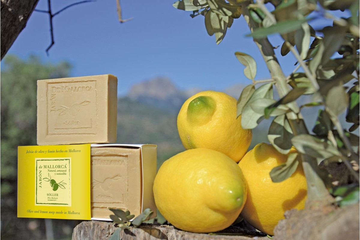 Jabón Natural de Aceite de Oliva con Limón - Jabón de Mallorca