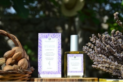 Organic virgin sweet almond body oil with lavender from Mallorca 100 ml