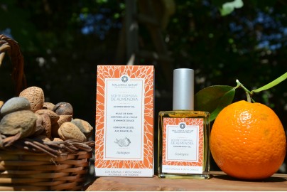 Organic virgin sweet almond and orange body  oil of Mallorca 100 ml