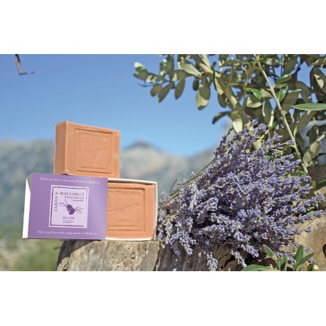 Jabón naturall de oliva y lavanda Soller Mallorca