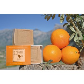 Olive and orange natural soap