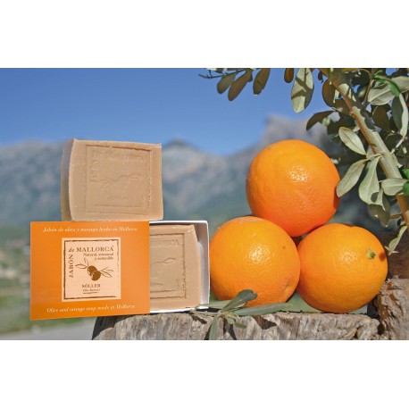 Savon naturel olive et orange Sóller Majorque Mallorca